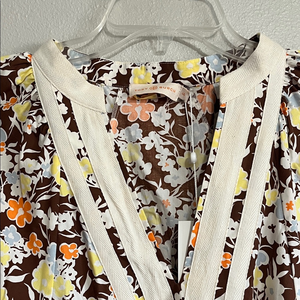 Tory Burch Printed Balloon Sleeve Floral Maxi Dress - Picture 4 of 7